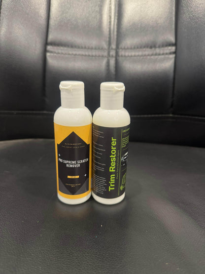 Pro Supreme Scratch Remover 125 ml and Trim Restorer 100 ml Pack of 1